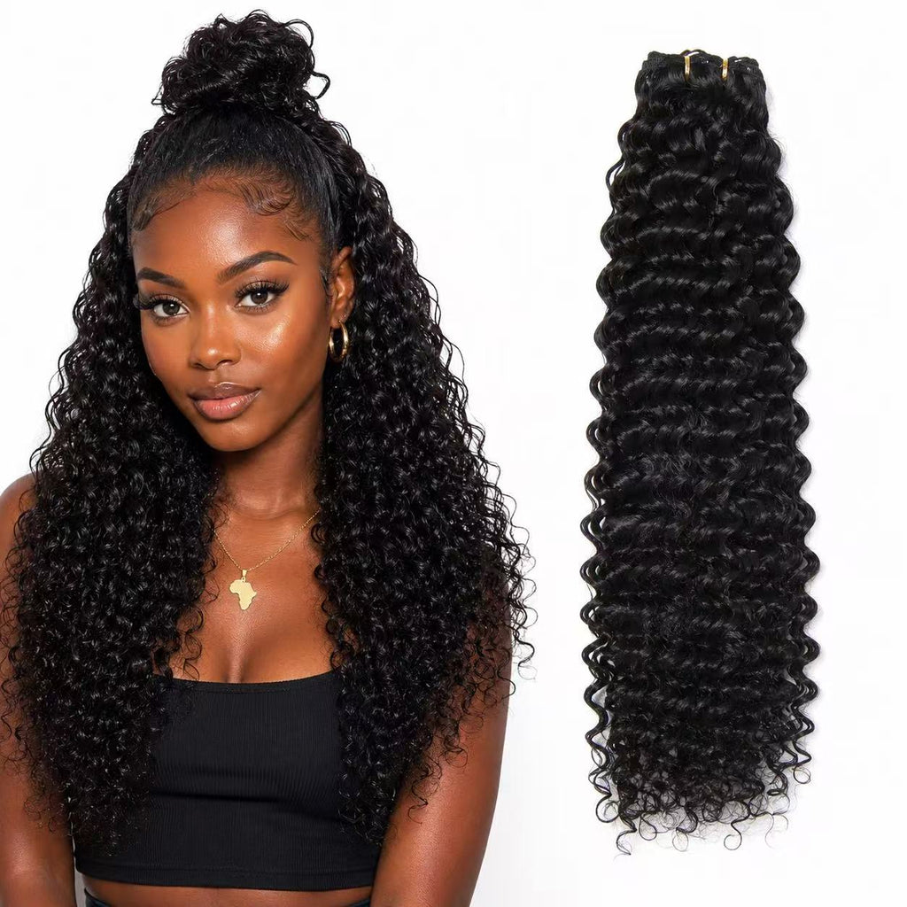 Feather Crochet Boho Hair  Virgin Human Hair Water Wave Silky Soft Crochet Hair Braids 100g/bundle Natural Color