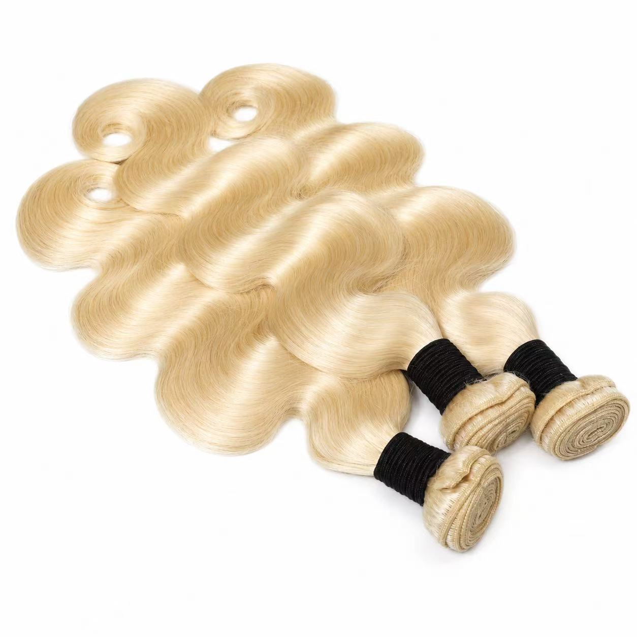 100% Virgin Human Hair Blonde Color #613 Body Wave Bundles Silky Soft Brazilian Hair Weft 100g